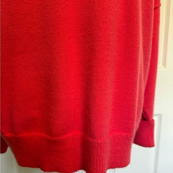 Abela V neck sweater cuffed sleeves, soft material,winter size Small Coral - Picture 5 of 13